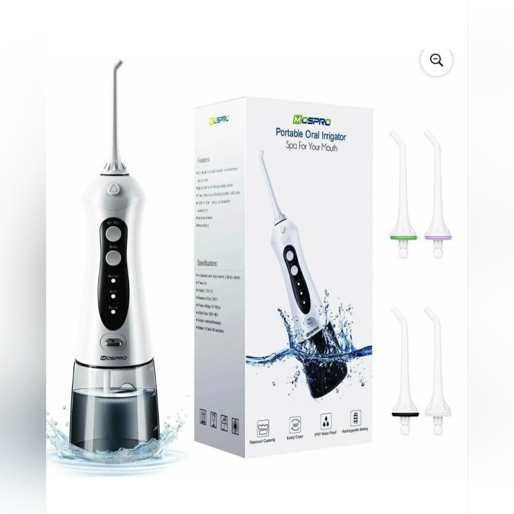 Mospro Water Flosser Professional Cordless Dental Oral Irrigator - Portable